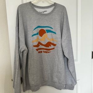NWOT Serengetee “Get Lost” Gray Crewneck - size XXL
